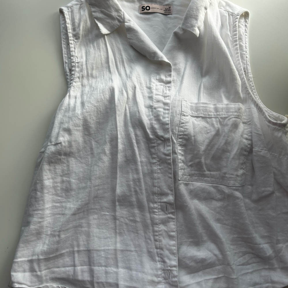 SO cotton sleeveless top size M